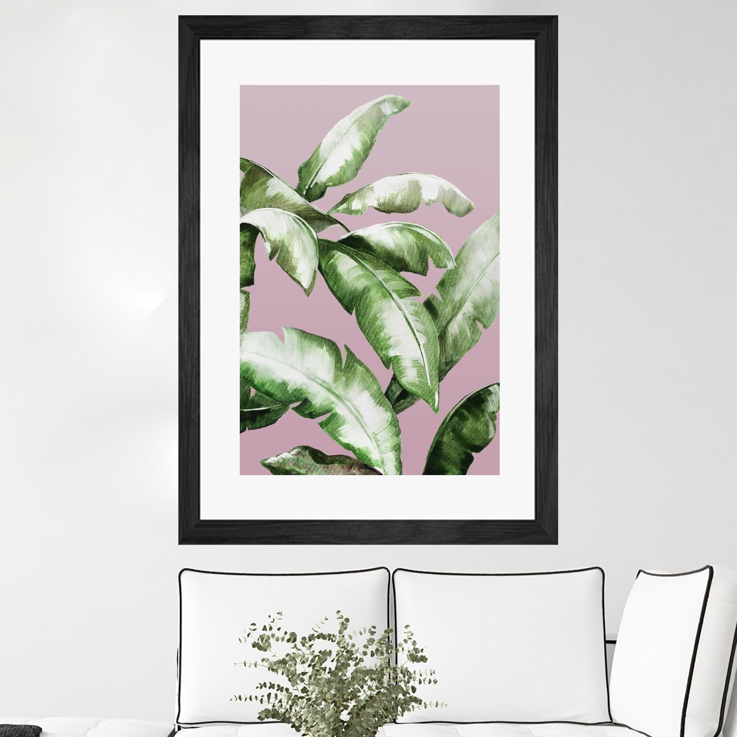 Palm of the Hand II by Daleno Art on GIANT ART - pink botanical nature