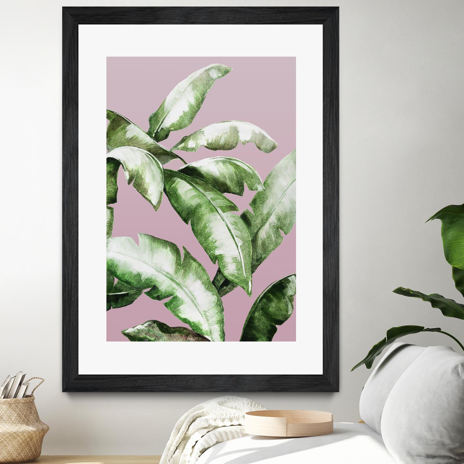 Palm of the Hand II by Daleno Art on GIANT ART - pink botanical nature