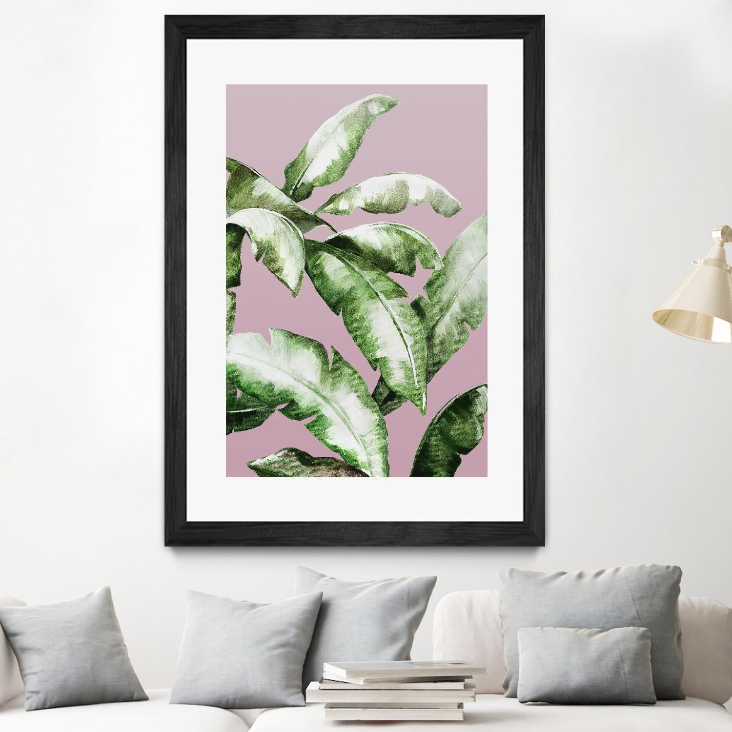 Palm of the Hand II by Daleno Art on GIANT ART - pink botanical nature