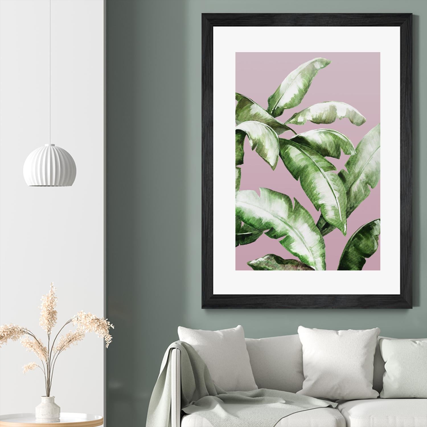 Palm of the Hand II by Daleno Art on GIANT ART - pink botanical nature