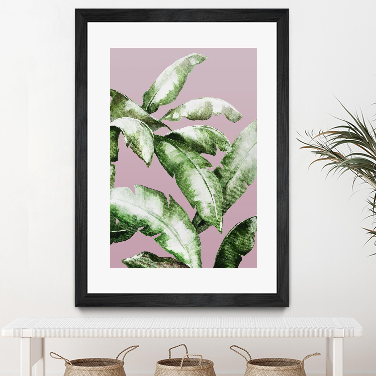 Palm of the Hand II by Daleno Art on GIANT ART - pink botanical nature