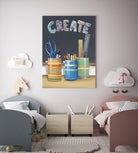 Rise and Shine IV by Daleno Art on GIANT ART - blue art for kids  school