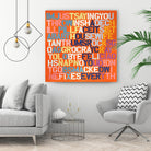 Cray Cray by Daleno Art on GIANT ART - orange typography writing