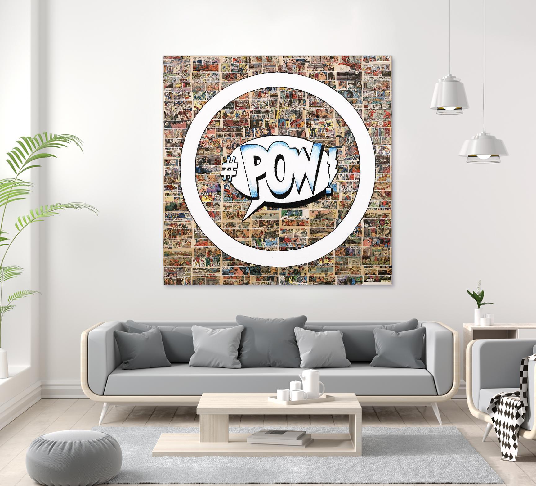 Smoke Circus I by Daleno Art on GIANT ART - white patterns  circle 