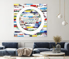 Smoke Circus IV by Daleno Art on GIANT ART - red patterns  abstrait 