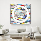 Smoke Circus IV by Daleno Art on GIANT ART - red patterns  abstrait 