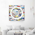 Smoke Circus IV by Daleno Art on GIANT ART - red patterns  abstrait 