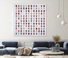 Gorgeous Crowd by Daleno Art on GIANT ART - red abstract
