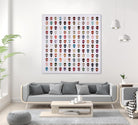 Gorgeous Crowd by Daleno Art on GIANT ART - red abstract