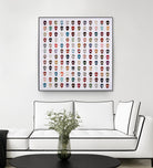 Gorgeous Crowd by Daleno Art on GIANT ART - red abstract