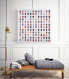 Gorgeous Crowd by Daleno Art on GIANT ART - red patterns sculls