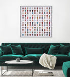 Gorgeous Crowd by Daleno Art on GIANT ART - red abstract