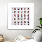 Gorgeous Crowd by Daleno Art on GIANT ART - red abstract