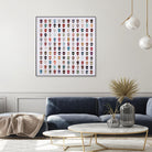 Gorgeous Crowd by Daleno Art on GIANT ART - red abstract