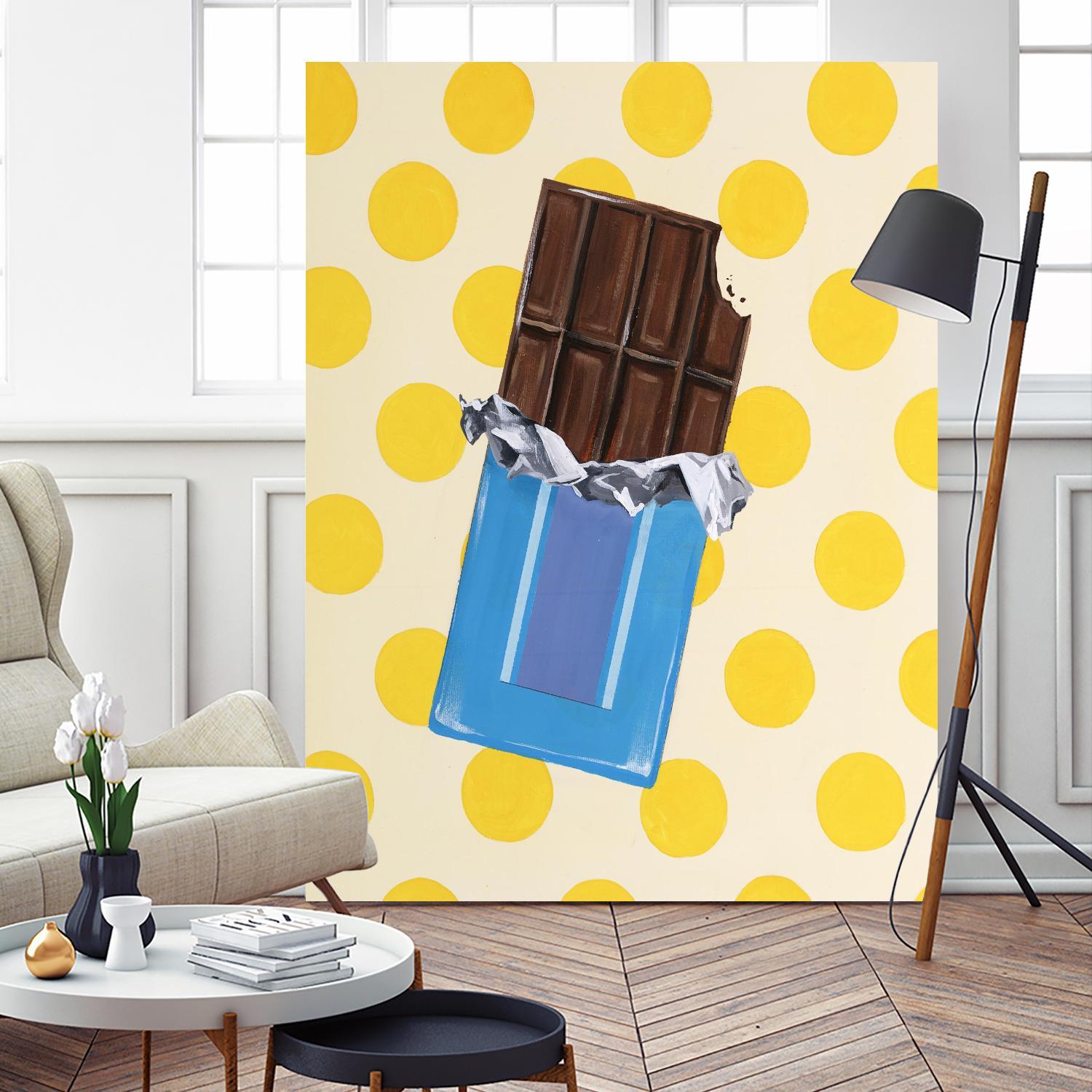 Daily Cravings I by Daleno Art on GIANT ART - blue abstract abstrait 