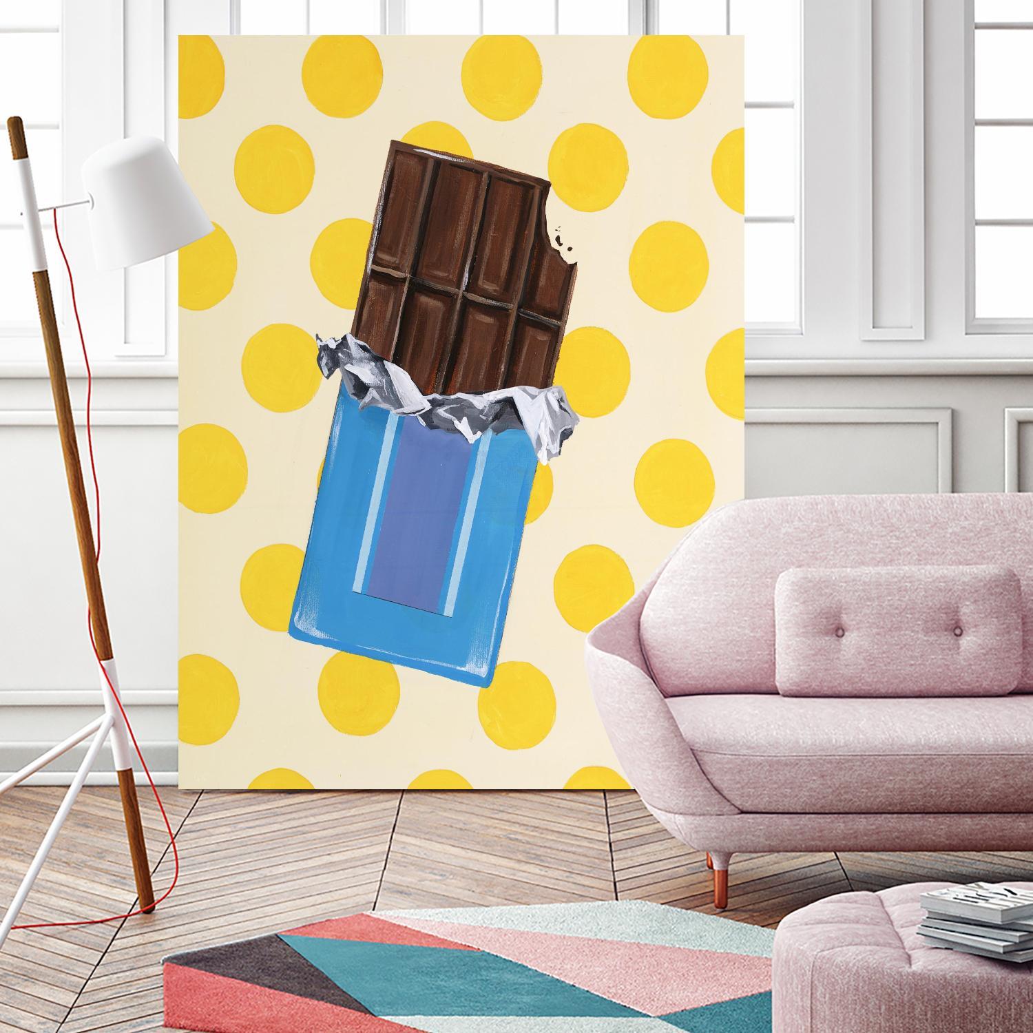 Daily Cravings I by Daleno Art on GIANT ART - blue abstract abstrait 