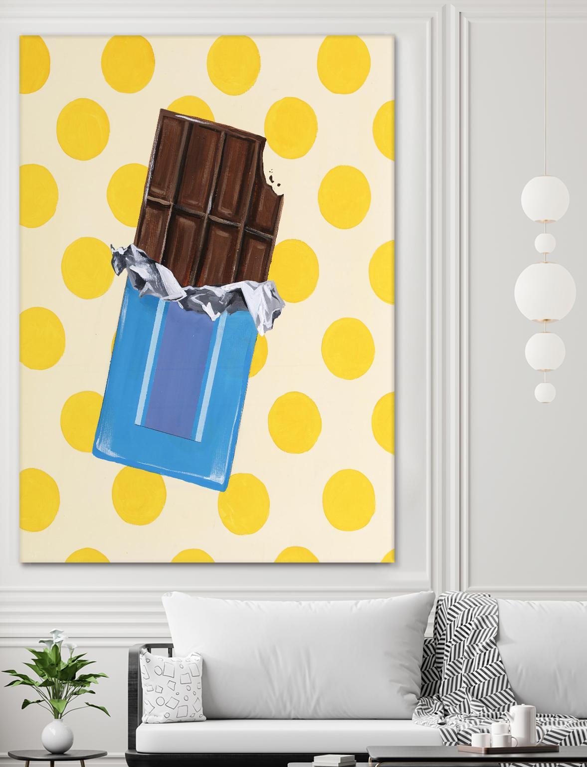 Daily Cravings I by Daleno Art on GIANT ART - blue abstract abstrait 