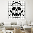 Crossed my Mind by Daleno Art on GIANT ART - white black&white skeleton 