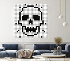 Crossed my Mind by Daleno Art on GIANT ART - white black&white skeleton 