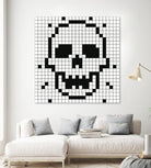 Crossed my Mind by Daleno Art on GIANT ART - white black&white skeleton 