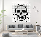 Crossed my Mind by Daleno Art on GIANT ART - white black&white skeleton 