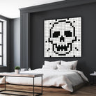 Crossed my Mind by Daleno Art on GIANT ART - white black&white skeleton 