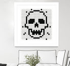 Crossed my Mind by Daleno Art on GIANT ART - white black&white skeleton 