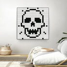 Crossed my Mind by Daleno Art on GIANT ART - white black&white skeleton 
