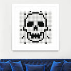 Crossed my Mind by Daleno Art on GIANT ART - white black&white skeleton 