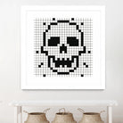 Crossed my Mind by Daleno Art on GIANT ART - white black&white skeleton 