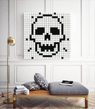 Crossed my Mind by Daleno Art on GIANT ART - white black&white skeleton 