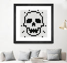 Crossed my Mind by Daleno Art on GIANT ART - white black&white skeleton 