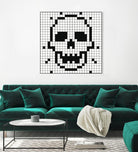 Crossed my Mind by Daleno Art on GIANT ART - white black&white skeleton 