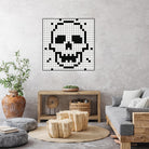 Crossed my Mind by Daleno Art on GIANT ART - white black&white skeleton 