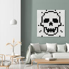 Crossed my Mind by Daleno Art on GIANT ART - white black&white skeleton 
