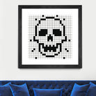 Crossed my Mind by Daleno Art on GIANT ART - white black&white skeleton 