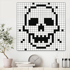 Crossed my Mind by Daleno Art on GIANT ART - white black&white skeleton 