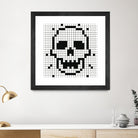 Crossed my Mind by Daleno Art on GIANT ART - white black&white skeleton 