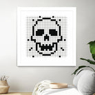 Crossed my Mind by Daleno Art on GIANT ART - white black&white skeleton 