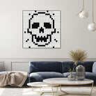 Crossed my Mind by Daleno Art on GIANT ART - white black&white skeleton 