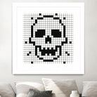 Crossed my Mind by Daleno Art on GIANT ART - white black&white skeleton 