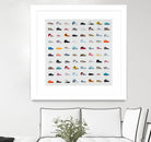 Life Is Short Buy The Shoes by Daleno Art on GIANT ART - orange digital pop