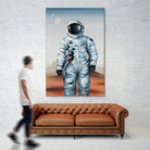 If You Believe by Daleno Art on GIANT ART - orange digital astronaut