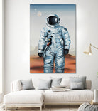 If You Believe by Daleno Art on GIANT ART - orange digital astronaut