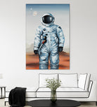 If You Believe by Daleno Art on GIANT ART - orange digital astronaut