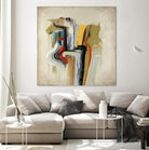 Interfused by Daleno Art on GIANT ART - red shape