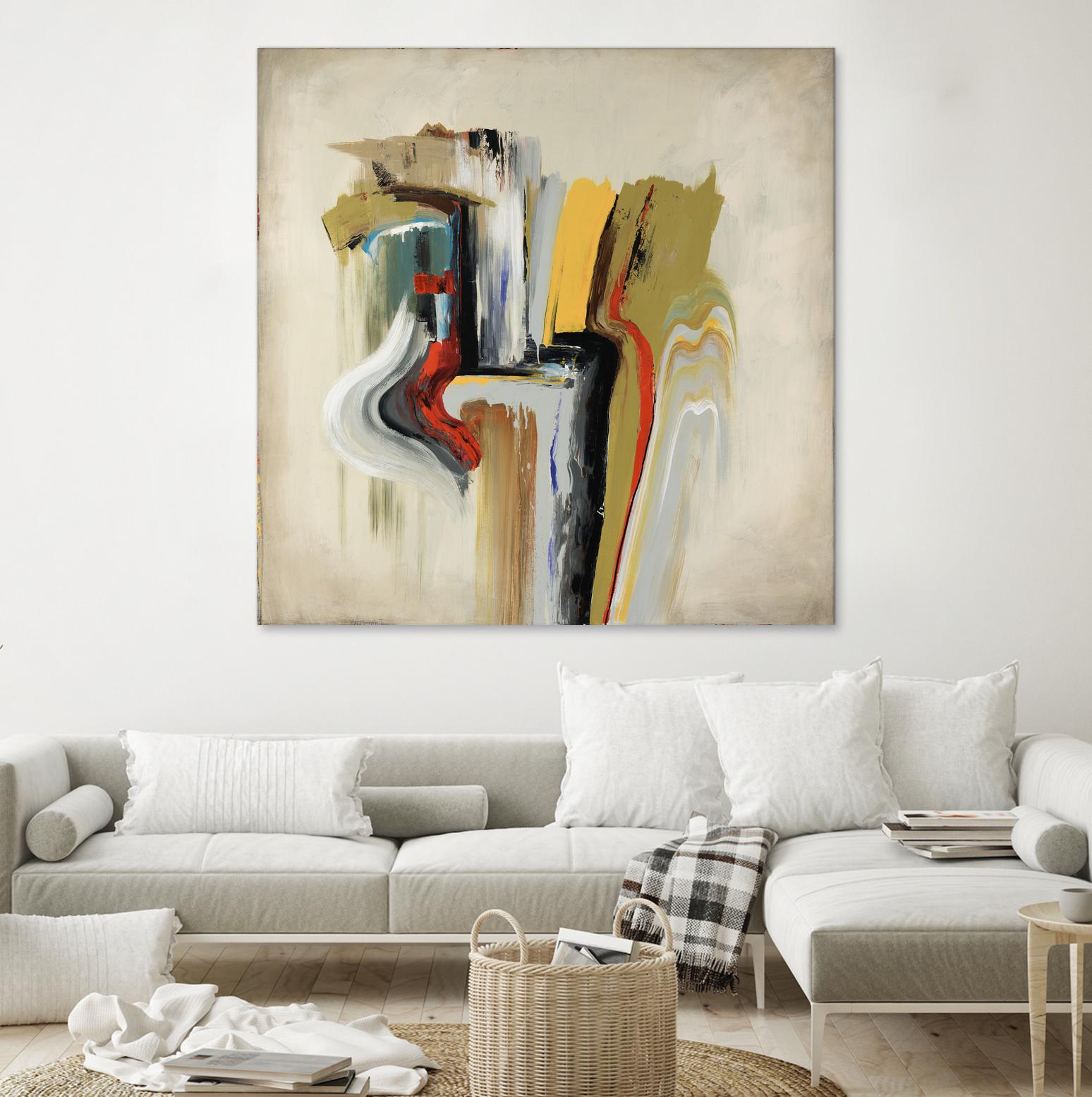 Interfused by Daleno Art on GIANT ART - red shape