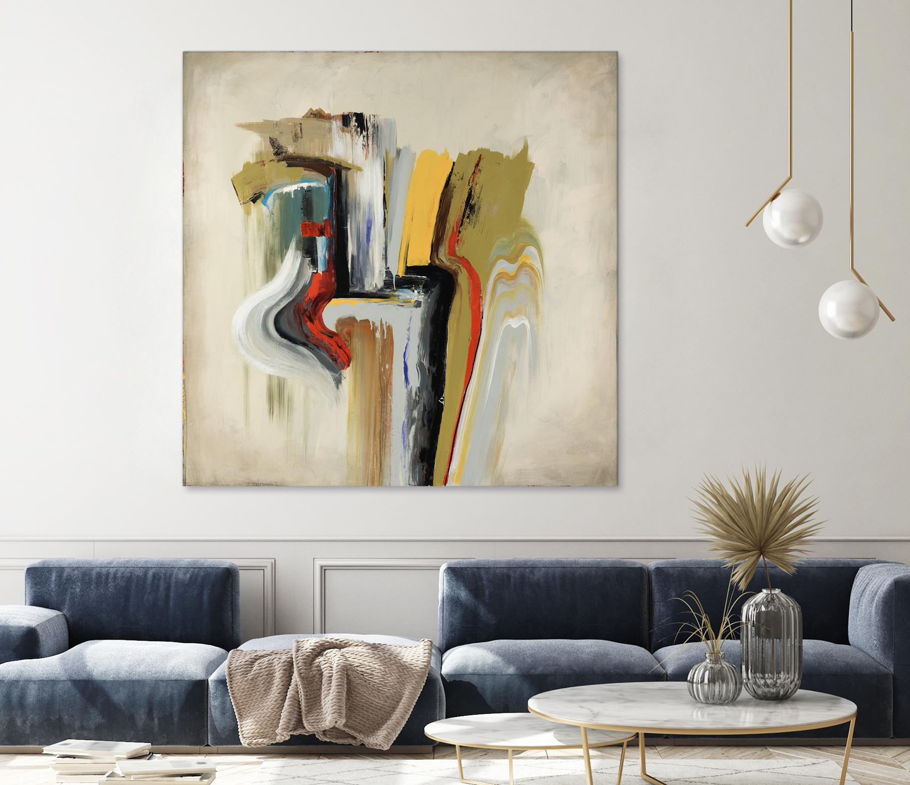 Interfused by Daleno Art on GIANT ART - red shape