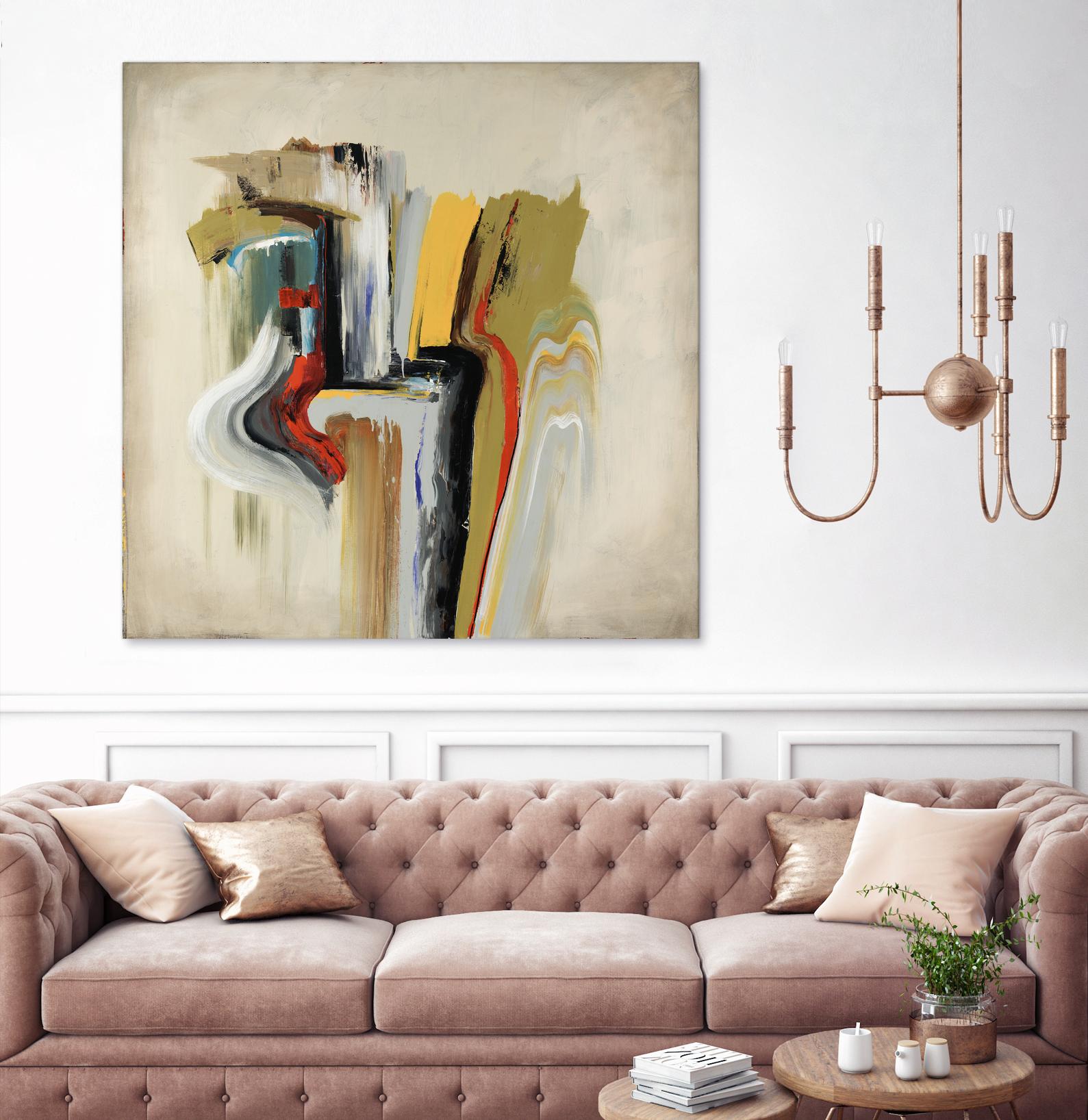 Interfused by Daleno Art on GIANT ART - red shape