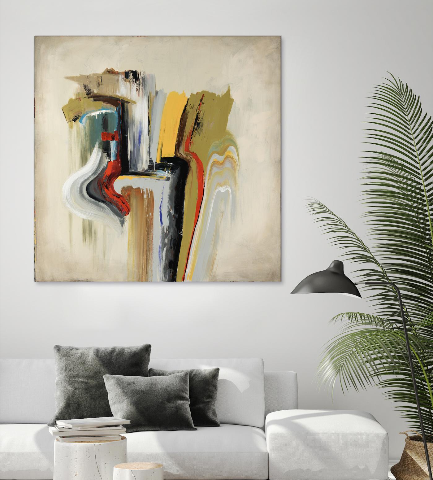 Interfused by Daleno Art on GIANT ART - red shape